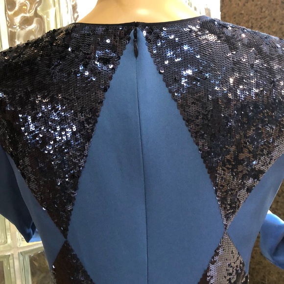 NWT Tory Burch Runway Sequin Pattern Mini Dress - Picture 11 of 15